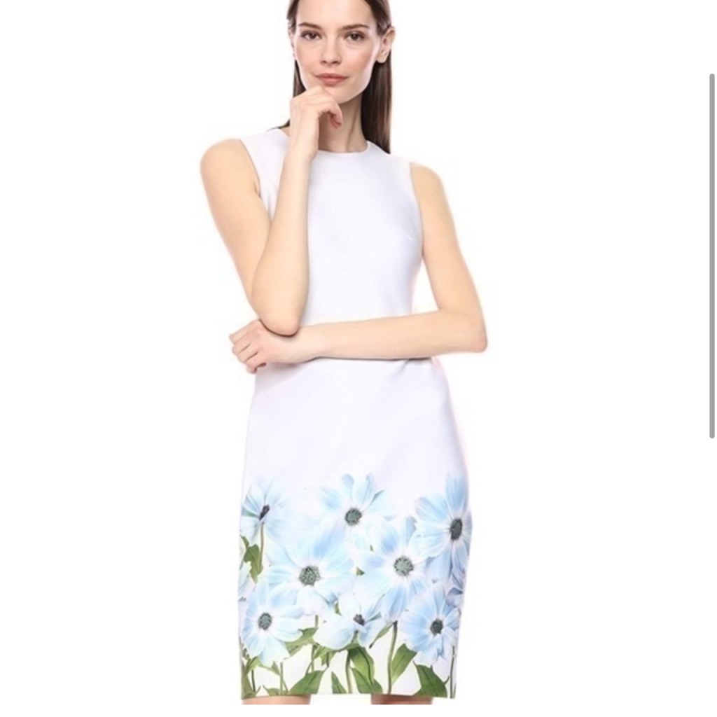 Calvin Klein Sleeveless Round Neck Sheath Dress